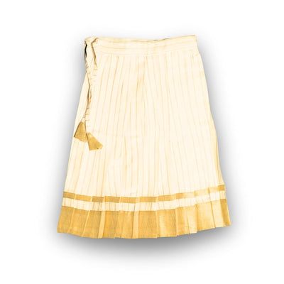 Skirt & Top Set for Girls: Traditional Onam Attire From NutsClothing | Pink Embroidery | Orange Embroidery | For Ages 6 Months to 7 Years